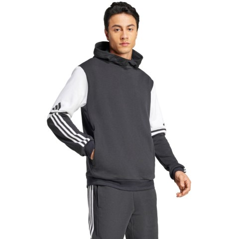 Bluza męska adidas Squadra 25 Sweat Hoody czarno-biała JE2776