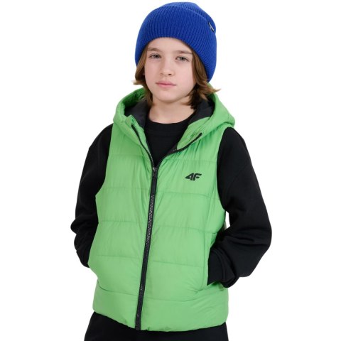 Kamizelka dla chłopca 4F M169 soczysta zieleń 4FJWSS25TVJAM169 45S