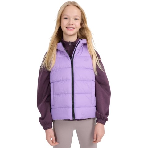 Kamizelka dla dziewczynki 4F F166 fioletowa 4FJWSS25TVJAF166 51S