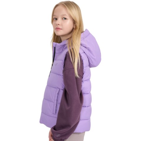 Kamizelka dla dziewczynki 4F F166 fioletowa 4FJWSS25TVJAF166 51S