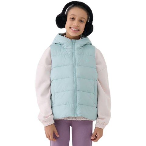 Kamizelka dla dziewczynki 4F F166 miętowa 4FJWSS25TVJAF166 47S