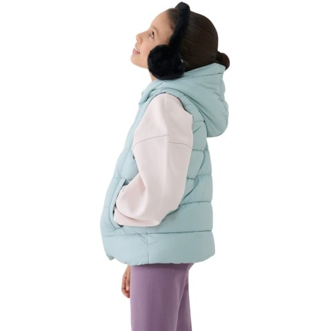 Kamizelka dla dziewczynki 4F F166 miętowa 4FJWSS25TVJAF166 47S