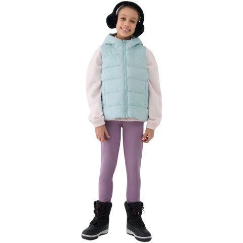 Kamizelka dla dziewczynki 4F F166 miętowa 4FJWSS25TVJAF166 47S