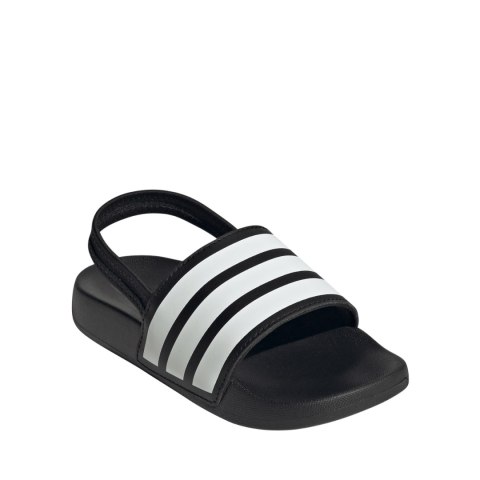 Klapki dla dzieci adidas Adilette Estrap czarne JR5328