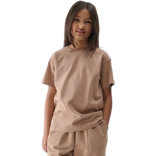 Koszulka dla dziewczynki 4F F2326 beżowa 4FJWSS25TTSHF2326 83S