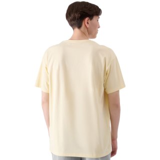 Koszulka męska 4F M2132 jasnożółta 4FRSS24TTSHM2132 73S