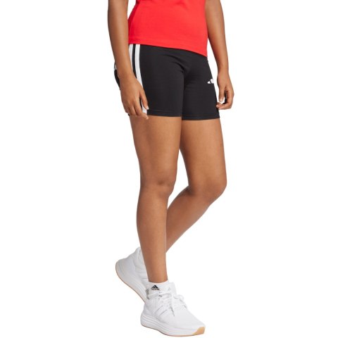 Spodenki damskie adidas Essentials 3-Stripes High Waisted Biker czarne JE1223