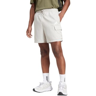 Spodenki męskie adidas Essentials Small Logo Cargo Chelsea białe JD1828