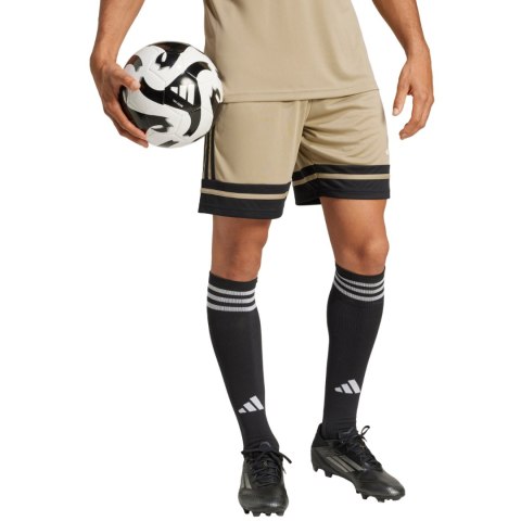 Spodenki męskie adidas Squadra 25 beżowo-czarne JP3403