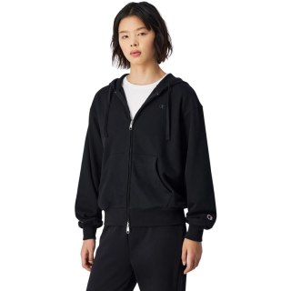 Bluza damska Champion Full Zip Hoodie Sweatshirt czarna 117787 KK001