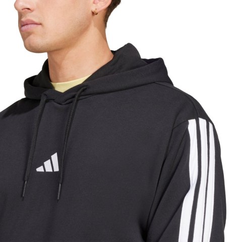 Bluza męska adidas Essentials 3-Stripes French Terry czarna JD1874