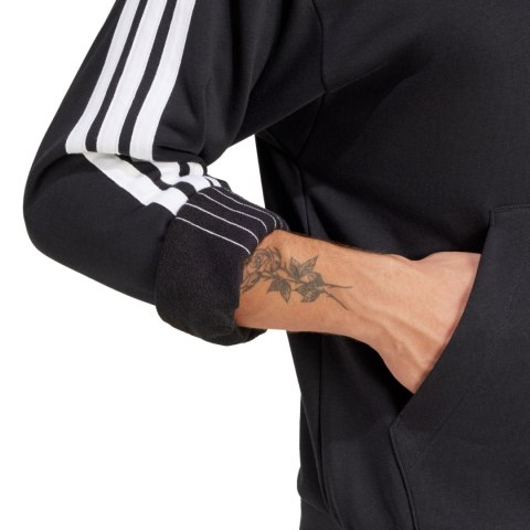 Bluza męska adidas Essentials 3-Stripes French Terry czarna JD1874