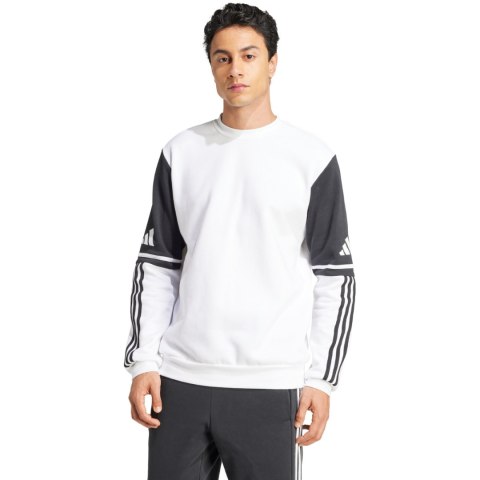 Bluza męska adidas Squadra 25 Sweat Crew biało-czarna JD2959