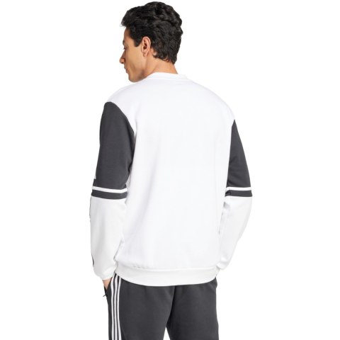 Bluza męska adidas Squadra 25 Sweat Crew biało-czarna JD2959
