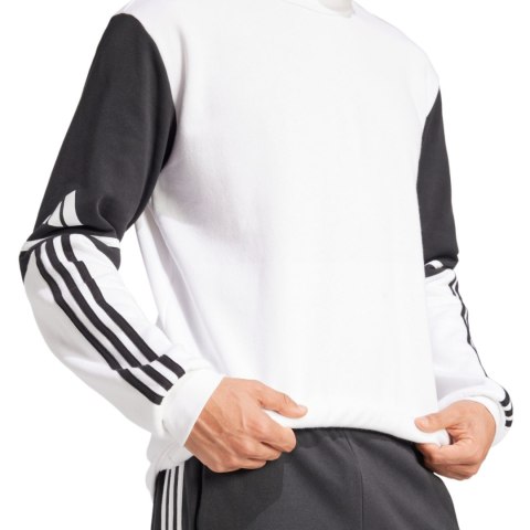 Bluza męska adidas Squadra 25 Sweat Crew biało-czarna JD2959