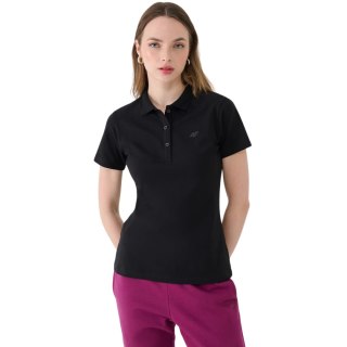 Koszulka damska polo 4F F365 głęboka czerń 4FWMM00TPTSF365 20S