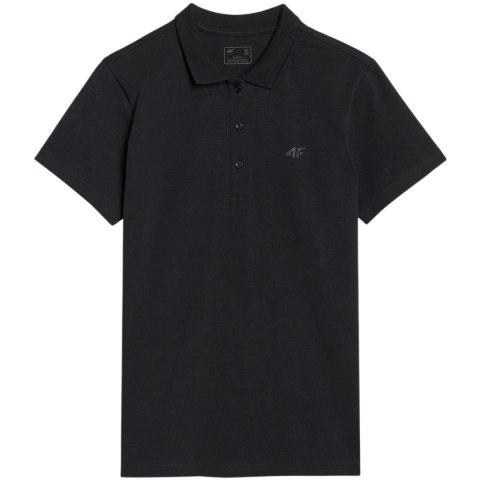 Koszulka damska polo 4F F514 głęboka czerń 4FWMM00TPTSF514 20S