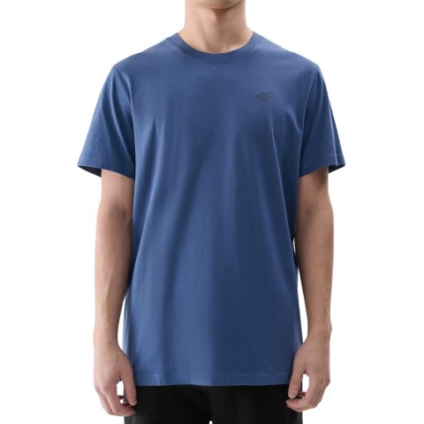 Koszulka męska 4F M2256 denim 4FWMM00TTSHM2256 32S