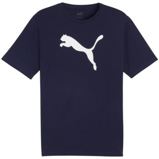 Koszulka męska Puma Team Rise Logo Jersey Cotton granatowa 658705 06