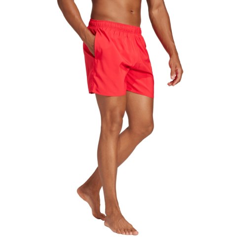 Spodenki kąpielowe męskie adidas Solid CLX Short-Length czerwone JC9919