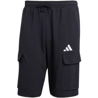Spodenki męskie adidas Essentials Feel Cozy French Terry Cargo czarne JE6291