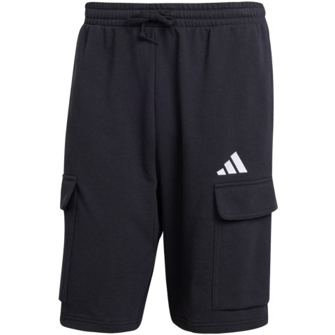 Spodenki męskie adidas Essentials Feel Cozy French Terry Cargo czarne JE6291
