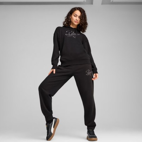 Bluza damska Puma Ess Script Comfort Hoodie czarna 684983 01