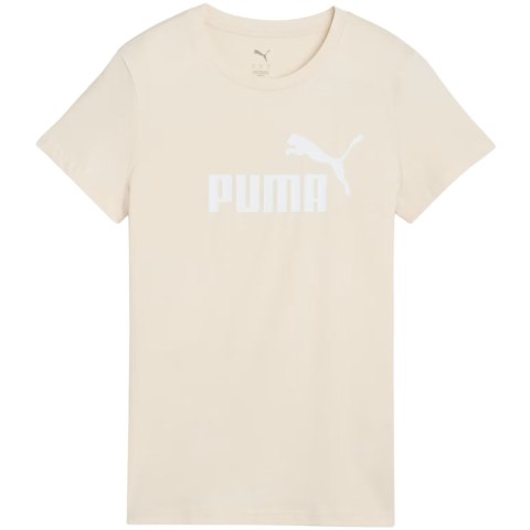 Koszulka damska Puma ESS No.1 Logo Tee beżowa 682371 87