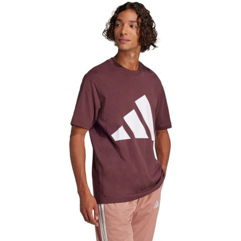 Koszulka męska adidas Essentials Big Logo bordowa JE8939