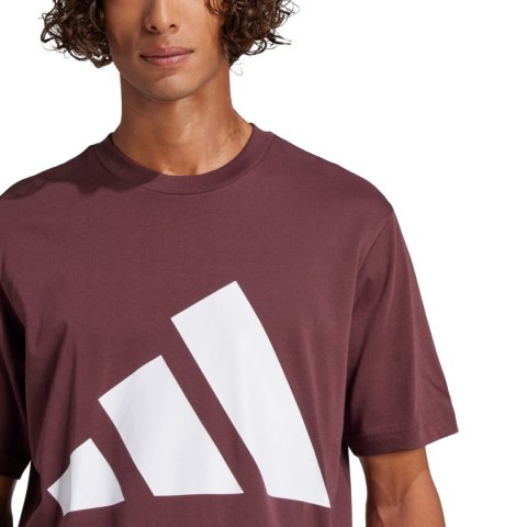 Koszulka męska adidas Essentials Big Logo bordowa JE8939