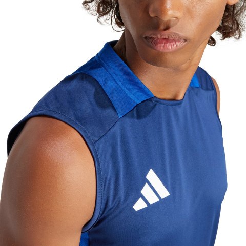 Koszulka męska adidas Tiro 24 Competition Training Sleeveless Jersey granatowa IR5476