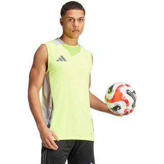 Koszulka męska adidas Tiro 24 Competition Training Sleeveless Jersey limonkowa IR5478