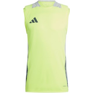 Koszulka męska adidas Tiro 24 Competition Training Sleeveless Jersey limonkowa IR5478