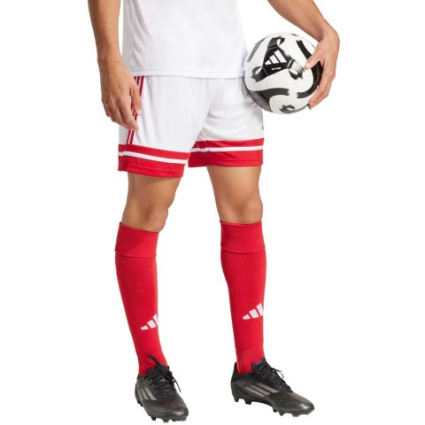 Spodenki męskie adidas Squadra 25 białe JH3404