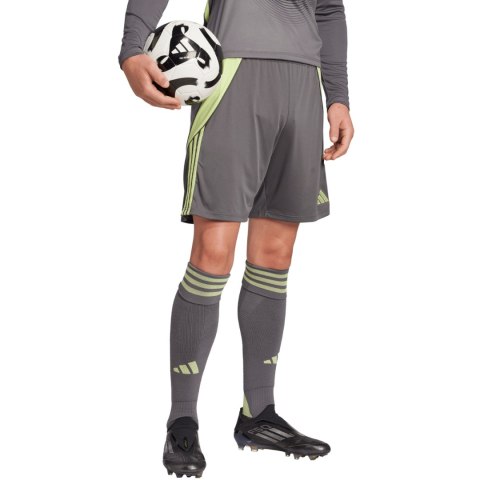 Spodenki męskie adidas Tiro 24 szaro-limonkowe JN1993