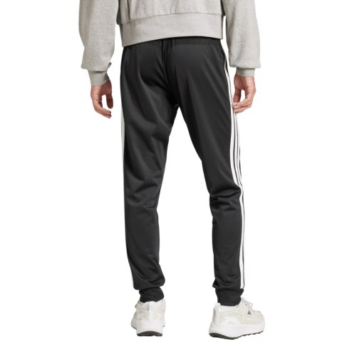 Spodnie męskie adidas 3-Stripes Tricot Regular Tapered czarne JI8809