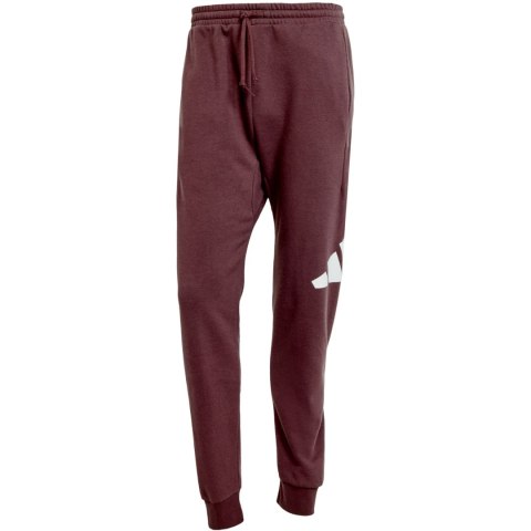Spodnie męskie adidas Essentials Big Logo French Terry bordowe JE8972