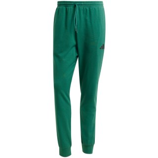 Spodnie męskie adidas Essentials Feel Cozy French Terry zielone JE3858