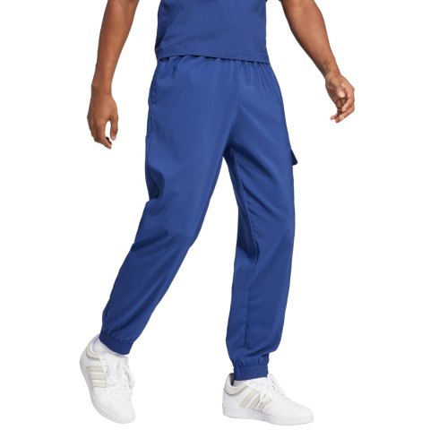 Spodnie męskie adidas Essentials Small Logo Cargo niebieskie JD1825