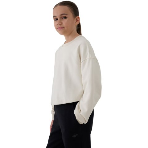 Bluza dla dziewczynki 4F F1479 kremowa 4FJWSS25TSWSF1479 12S