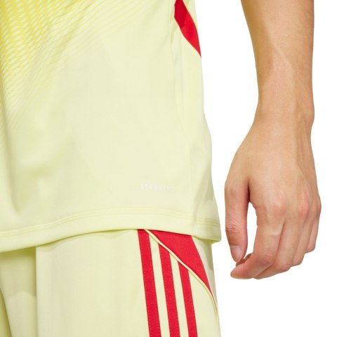 Koszulka bramkarska męska adidas Tiro 25 Competition Short Sleeve limonkowo-czerwona JN2016