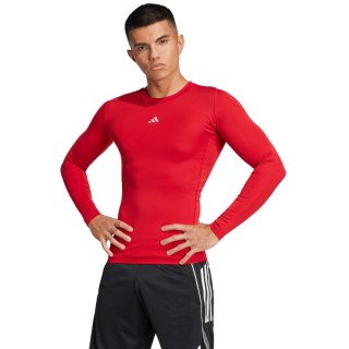 Koszulka męska adidas Techfit Long Sleeve Tee czerwona JP2926