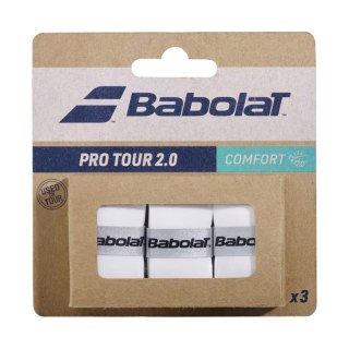 Owijki Babolat Pro Tour 2.0 Comfort 3 szt. białe 653053