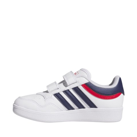 Buty dla dzieci adidas Hoops 4.0 CF biało-granatowo-czerwone JI3484