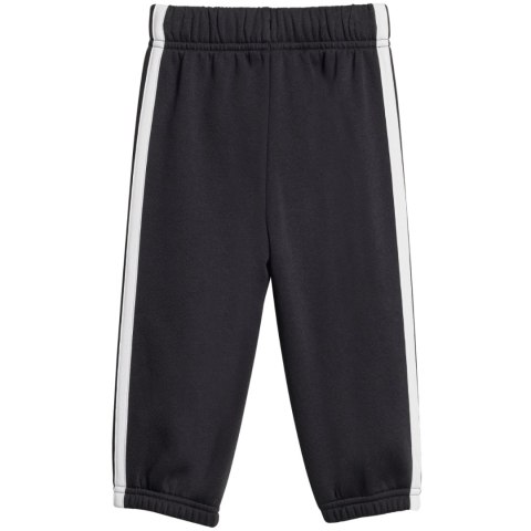 Dres dla dzieci adidas Essentials Joggers 3 Stripes Fleece Hoodie czarny JD6484