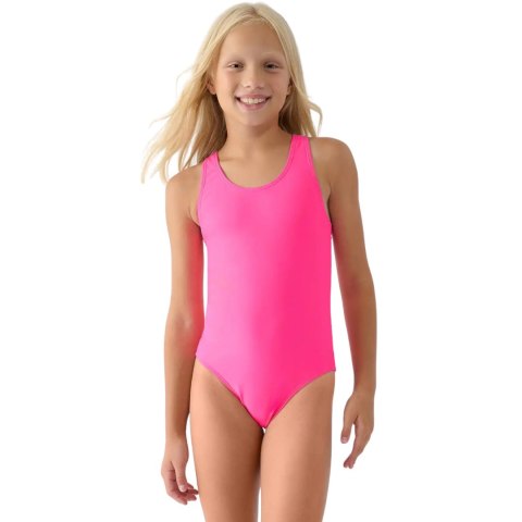 Kostium kąpielowy dla dziewczynki 4F F074 fuksja neon 4FJWMM00USWSF074 55N