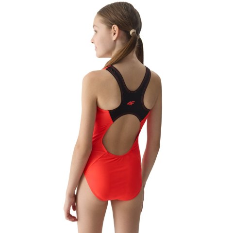 Kostium kąpielowy dla dziewczynki 4F F074 koral neon 4FJWMM00USWSF074 63N