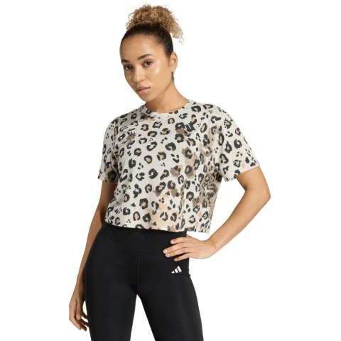 Koszulka damska adidas Workout Essentials Print AOP panterka JY4604