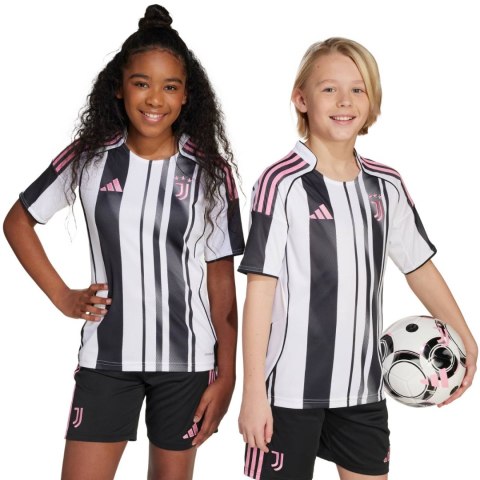 Koszulka dla dzieci adidas Juventus 25/26 Home biało-czarna JN5237