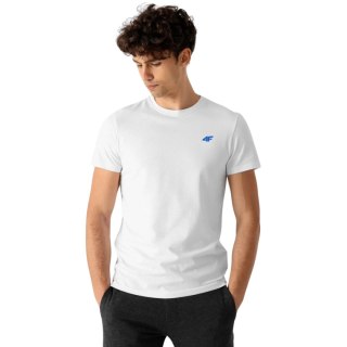 Koszulka męska 4F M1895 3pak granatowa, niebieska, biała 4FWSS24TTSHM1895 91S